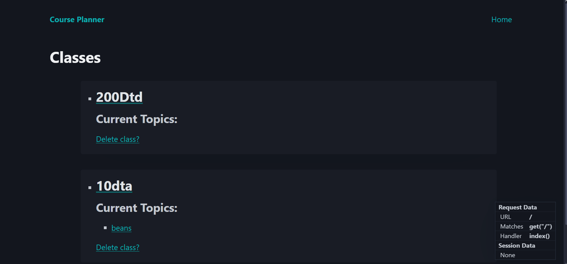 Usage of the Current feature for a Topic